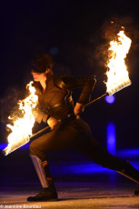 Art on Ice 2014 fire-staff-performer-former-cirque-du-soleil-artist-dan-miethke