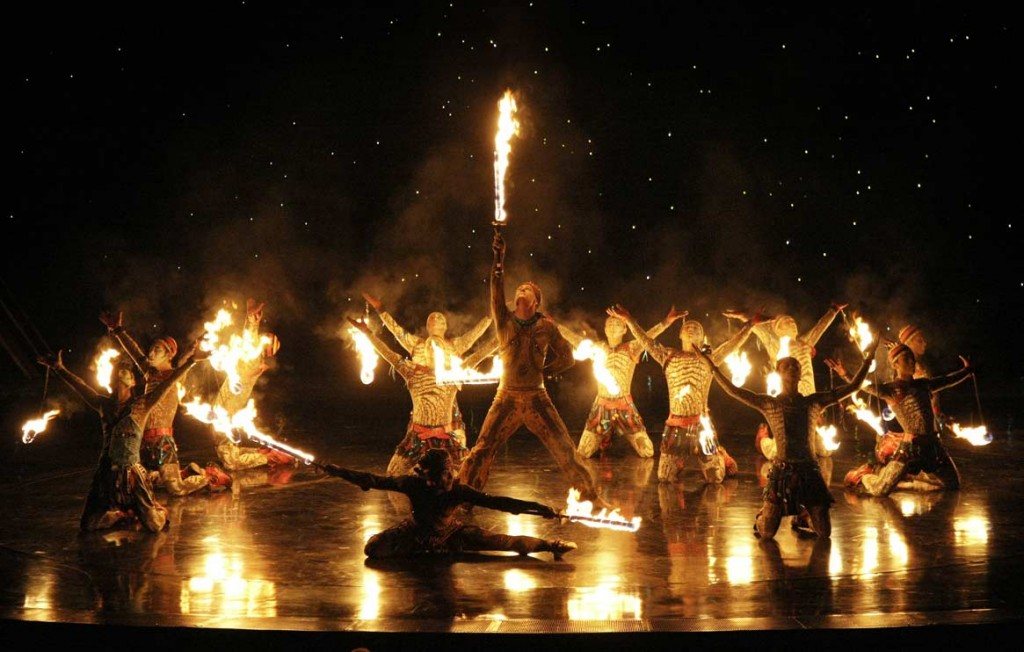 Dan Miethke Cirque du Soleil Fire Artist - Largest Cirque Custom Production Fire Act