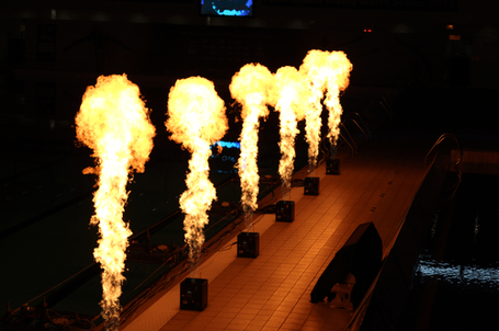 fire breather fire show fire entertainment