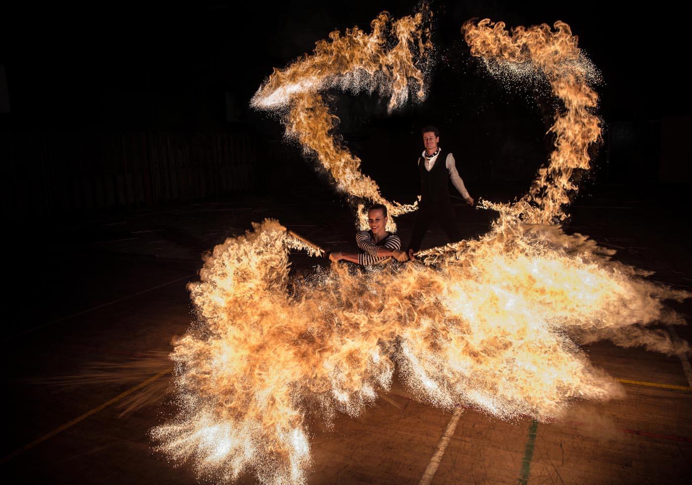 London Fire breathing SFX light shows