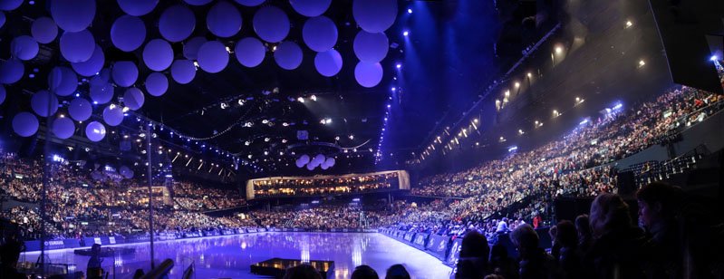 Hallenstadium light show entertainer uk party entertainers arena switzerland