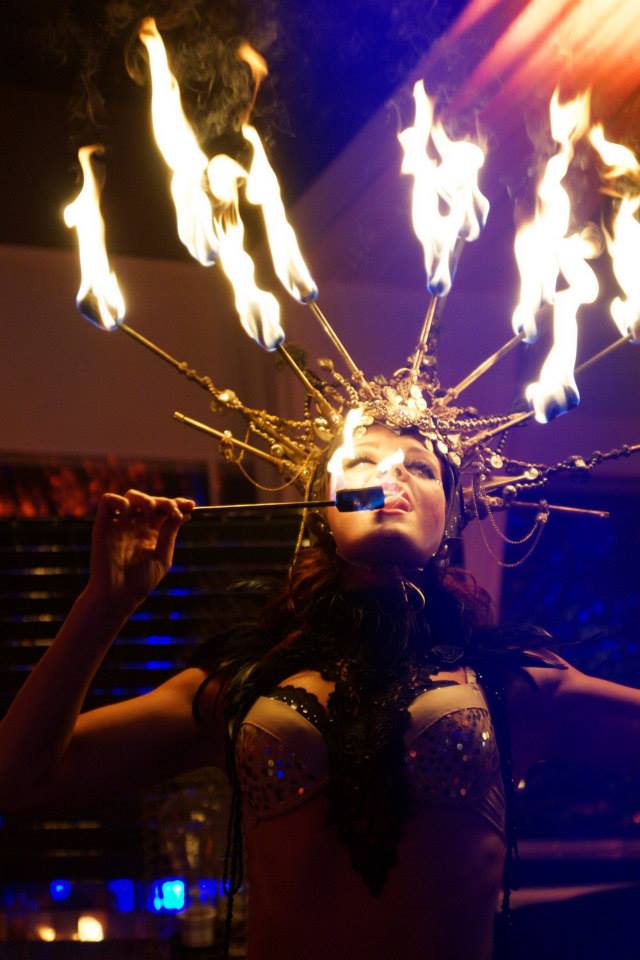 Spark Fire Dance - Fire eaters with fire crown 4